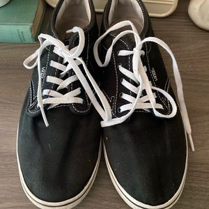 Vans Lace Up Women’s 9.5 Black Sneakers